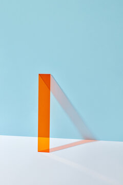 Orange plastic strip