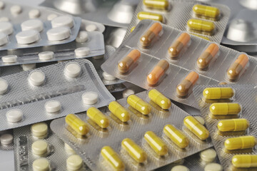 tablets and capsules with drugs