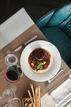 Luxury Dine At Restaurant. 