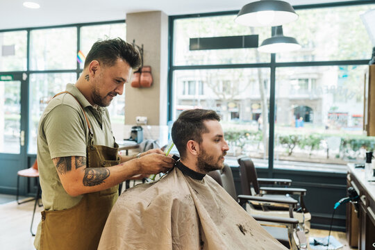 Grooming at the barbershop