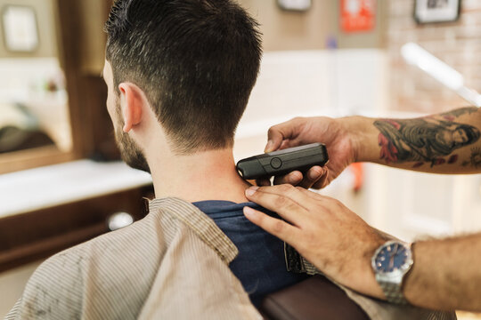 Haircut in the barbershop