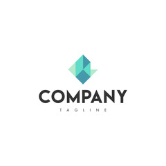 Geometric logo template.