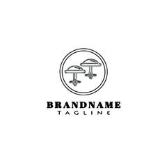 jewelry accessories logo cartoon icon design template black isolated vector cute