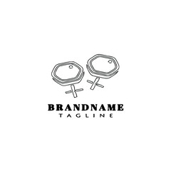 jewelry accessories logo cartoon icon design template cute isolated vector illustration