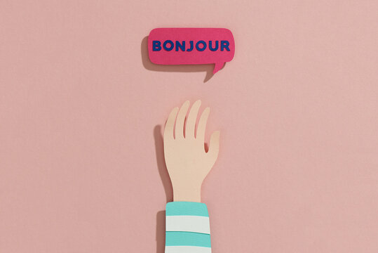Hello, in France, Bonjour. Bubble talk phrases