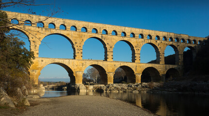 The Aqueduct Bridge is cultural landmark of France outdoors.