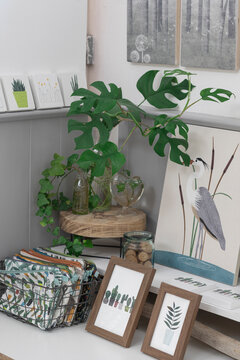 Handmade Illustrations On The Wall In Artsy Studio