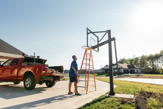 Person assessing project. 