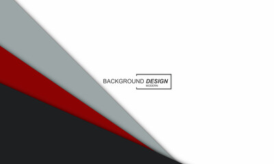Modern abstract background black and red with white background