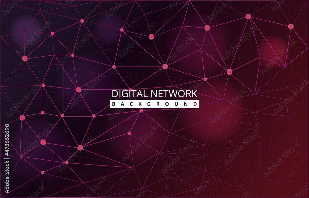 Poster advanced digital network connection internet computer technology background