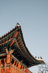 Hwaseong Haenggung palace Korean traditional architecture in Suwon, Korea