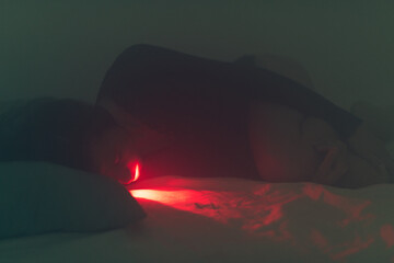 Depressed woman concept