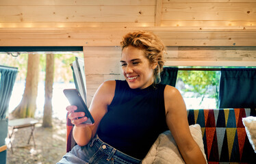 using phone outdoors
