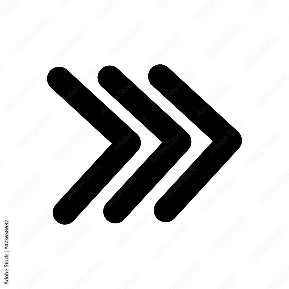 Poster arrow icon. creative line. app symbol. navigation sign. right direction. art element. vector illustr