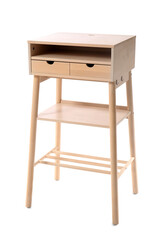 Stand-up desk on white background