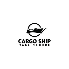 Shipping Logo Vector. Logistic Logo Template Vector. Cargo Logo Concept Isolated in White Background