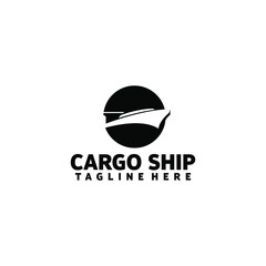 Shipping Logo Vector. Logistic Logo Template Vector. Cargo Logo Concept Isolated in White Background