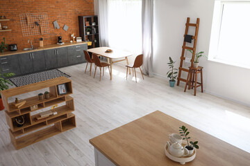 Studio apartment with contemporary kitchen