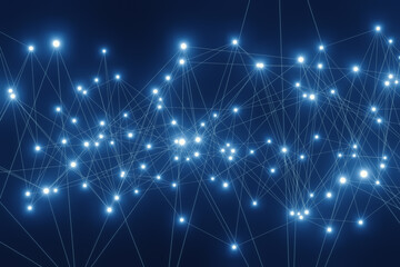 Geometric background of connected lines and points