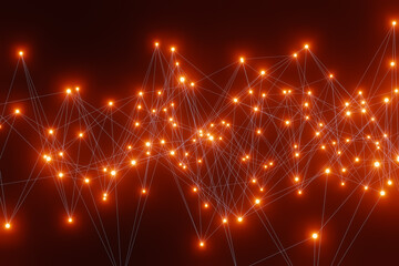 Geometric background of connected lines and points