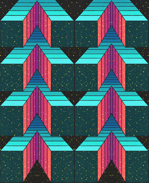 Retro Sci-fi Pattern