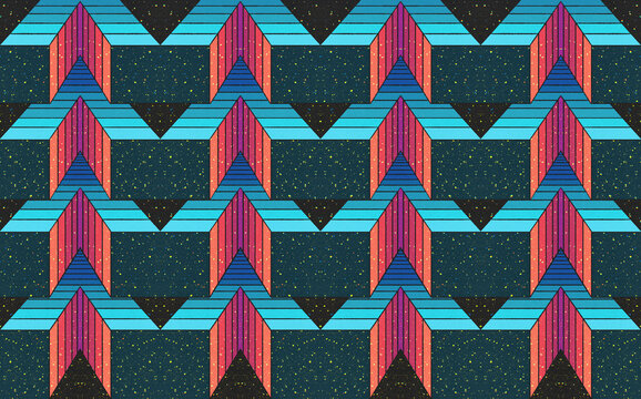 Repetitive Sci-fi Pattern