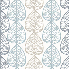 Seamless background with leaves of gentle color. Pattern for different types of printing, textiles.
