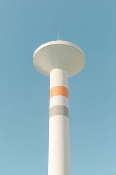 Look at the water tower.