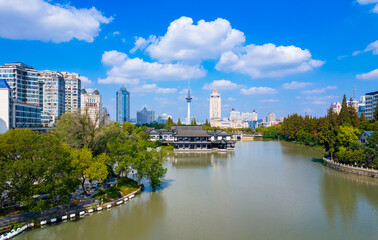 Urban environment of Haohe scenic spot, Nantong City, Jiangsu Province