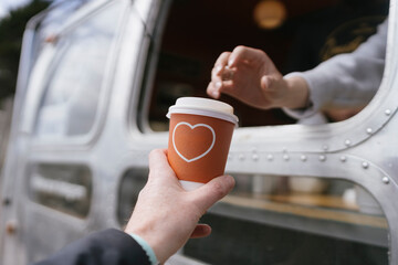 People Having a Take-Away Coffee