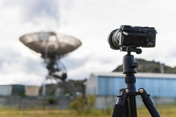 Camera setup outdoors