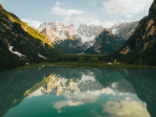 Glacial lake in italy.