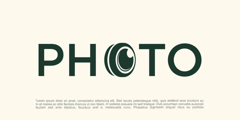 vector logo for photographer