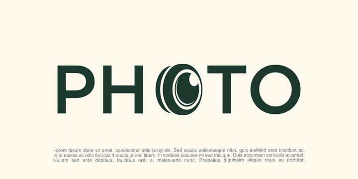 vector logo for photographer