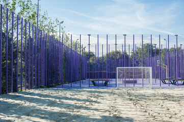 The stadium for beach football