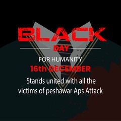 16 December Black Day of Pakistan. Never forget Peshawar attack in Aps.
