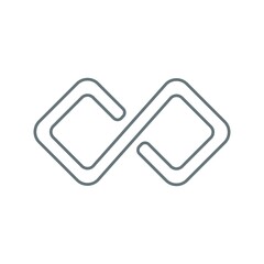 Infinity design logo icon vector templates on white background
