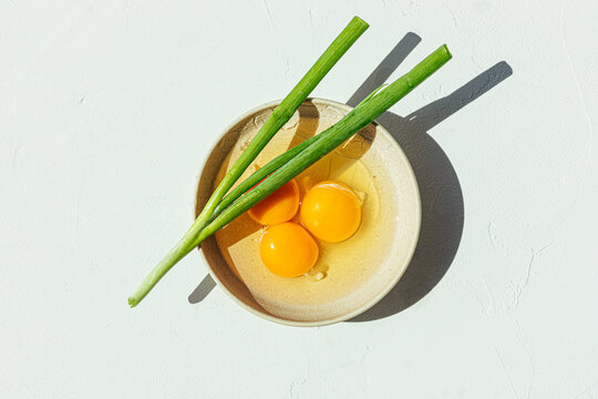 Green onion and egg