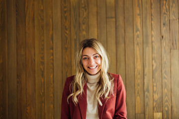 Businesswoman smiling