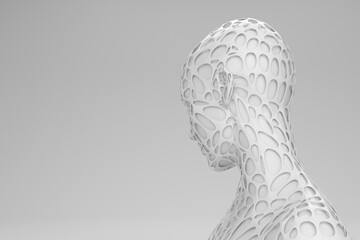 humanoid robot mesh