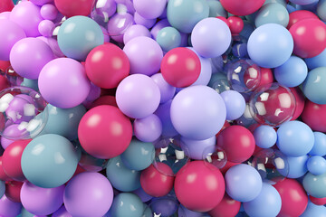 Spheres cluster background