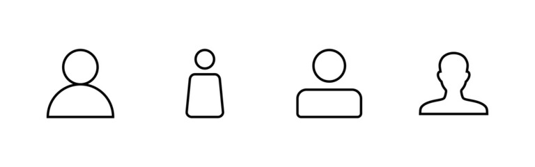 User Icons set. person sign and symbol. people icon.