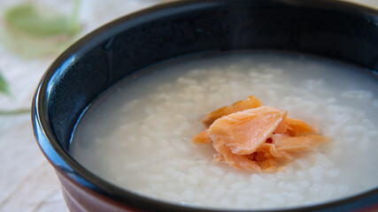 鮭のお粥 ”Japanese Rice porridge