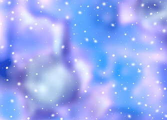 Watercolor Winter snowy blue, purple and violet Blurred Background