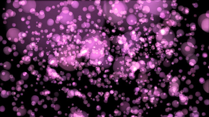 Naklejka na ściany i meble blurred pink particles on black background. blurred pink background