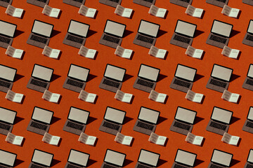 E-learning concept. Software development. Programming