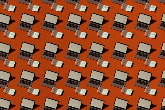 E-learning concept. Software development. Programming