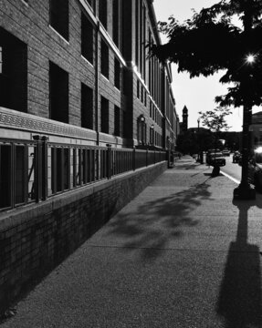 High-Contrast National Mall Sidewalk