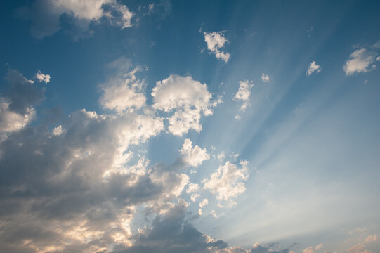 Fototapeta Sunset in the summer sky