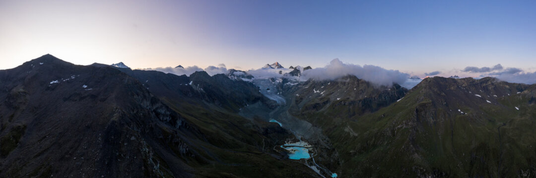 Panorama of Moiry valley